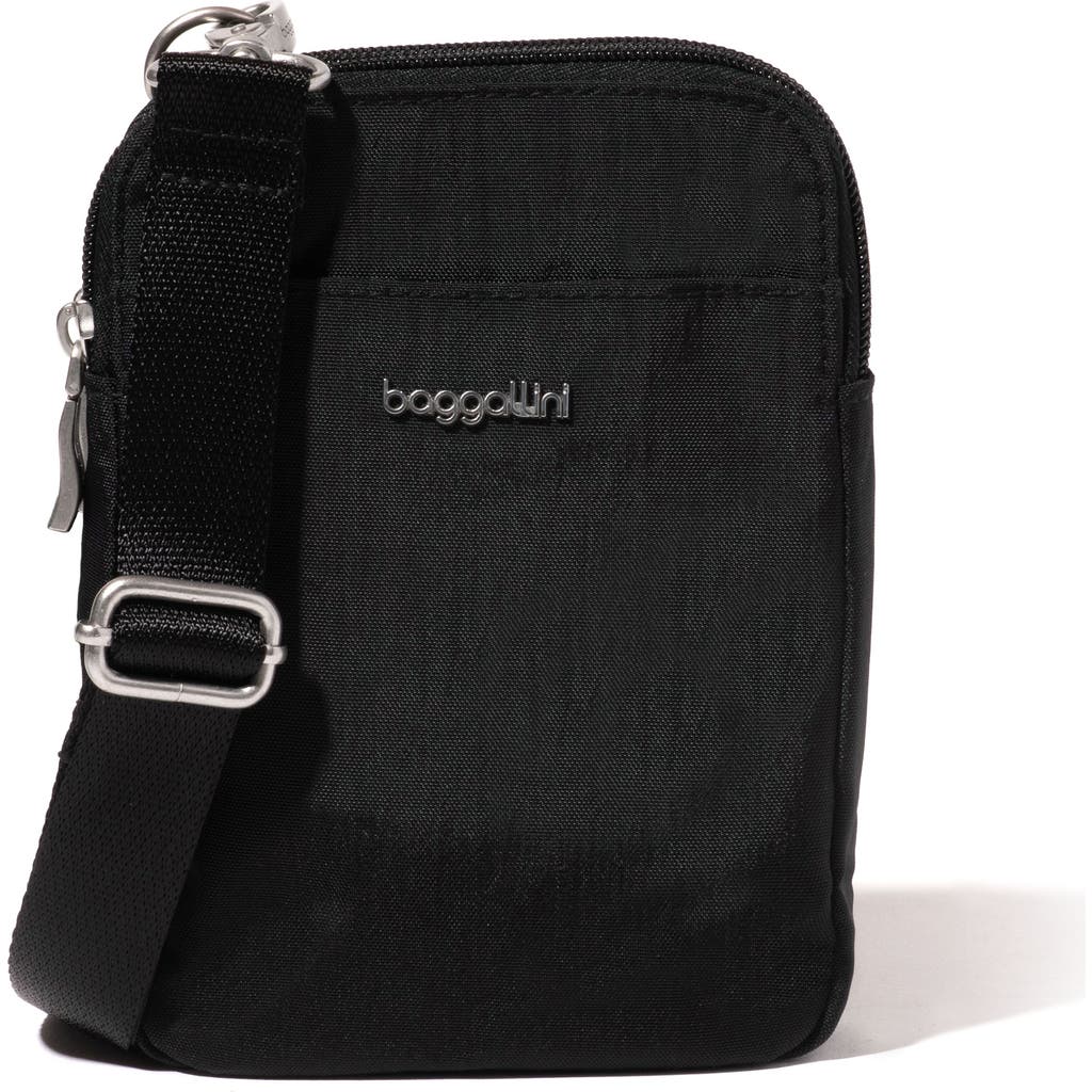 Baggallini Modern Take Two Rfid Crossbody Bag In Black