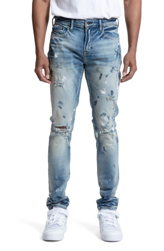 Shop Prps Augustus Distressed Skinny Fit Jeans In Indigo