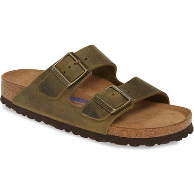 Birkenstock Arizona Soft Slide Sandal,9.5 - Green
