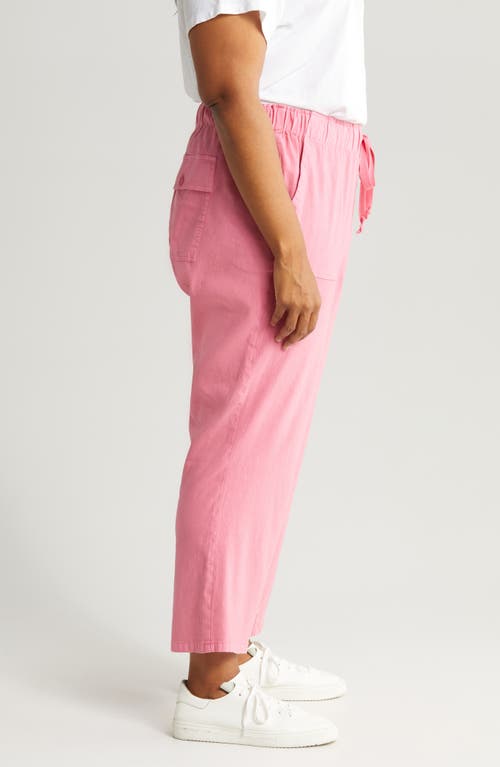 KUT FROM THE KLOTH KUT FROM THE KLOTH ROSALIE DRAWSTRING ANKLE LINEN BLEND PANTS 