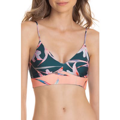 Maaji Amazon Daydream Longline Bikini Top, Green