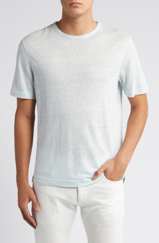 Ted Baker Flinlo Linen T-shirt In White