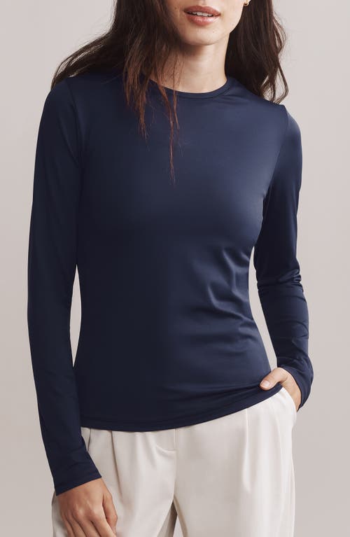 Shop Rhone Ultimate Layer Long Sleeve T-shirt In Navy Blue