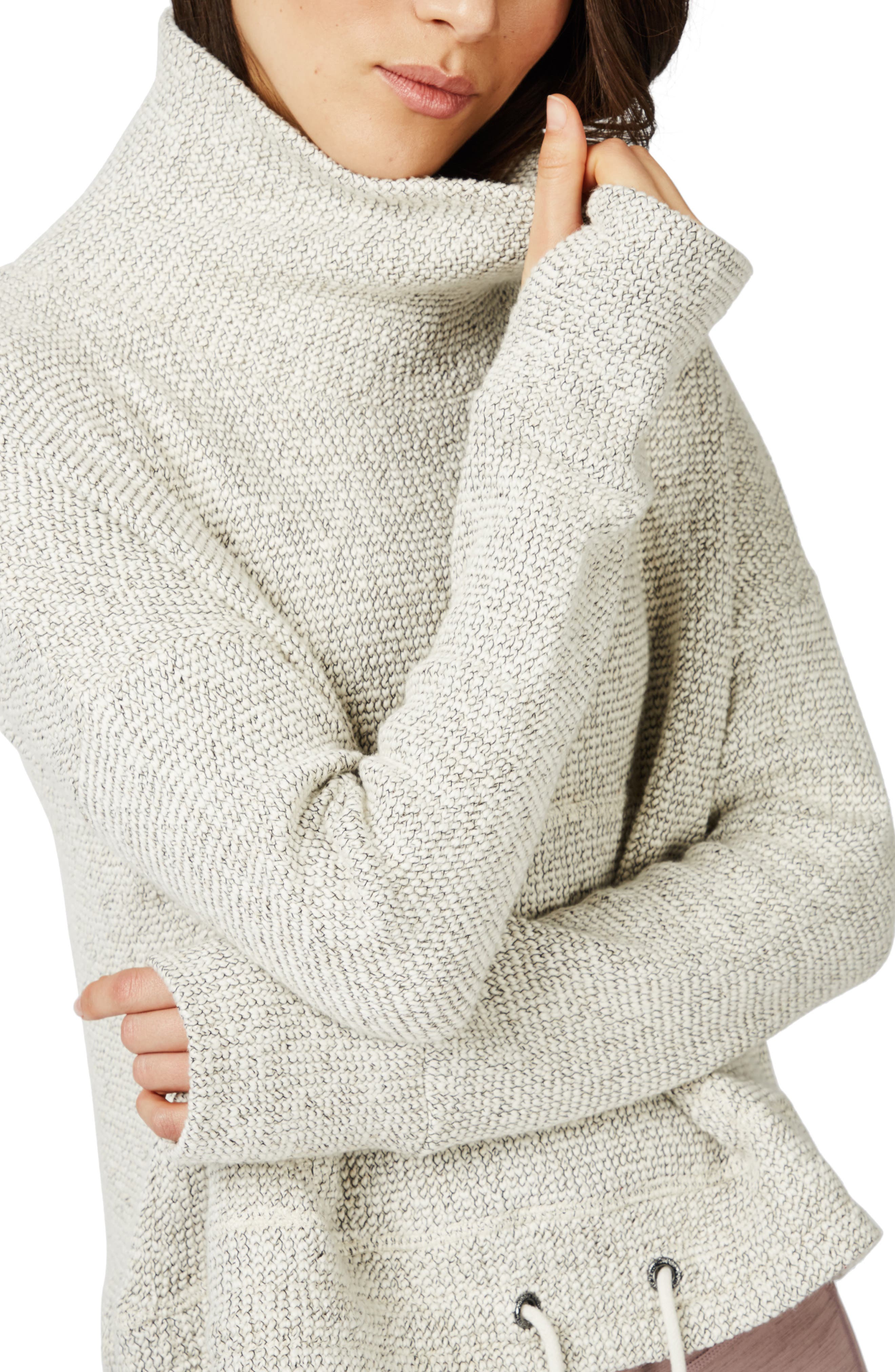 sweaty betty boucle funnel neck