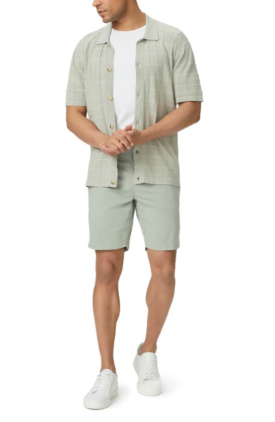 Paige Phillips Stretch Cotton Chino Shorts In Dried Thyme