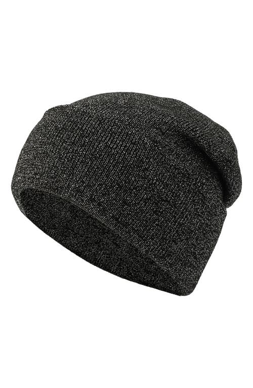 Kate Spade New York Metallic Beanie In Black