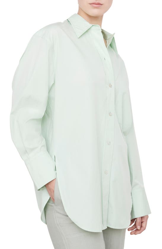 VINCE VINCE OVERSIZE COTTON BUTTON-UP SHIRT