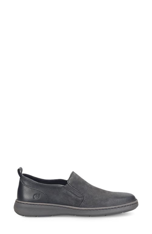 Børn Morgan Slip-On Sneaker in Dark Grey/Black