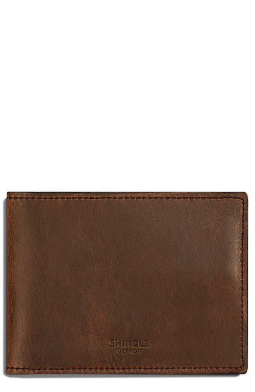 Navigator Leather Wallet in Medium Brown