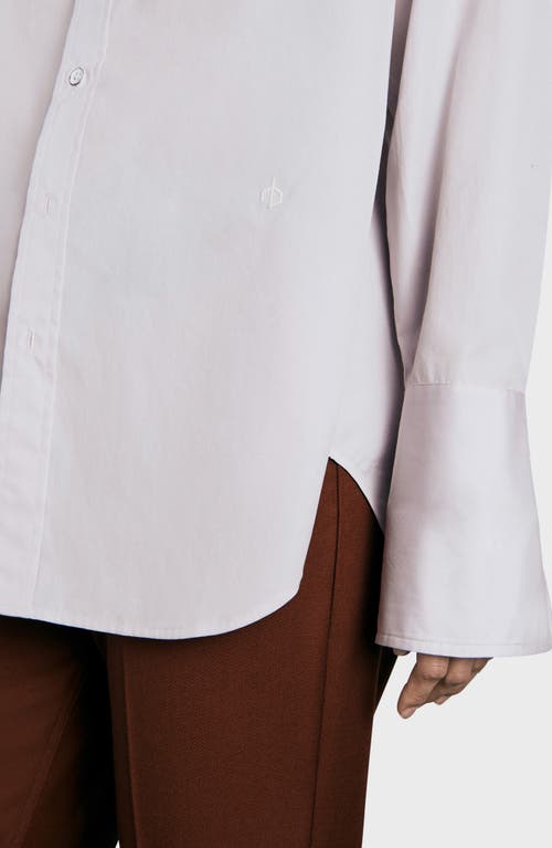 Shop Rag & Bone Diana Cotton Poplin Button-up Shirt In Lavender