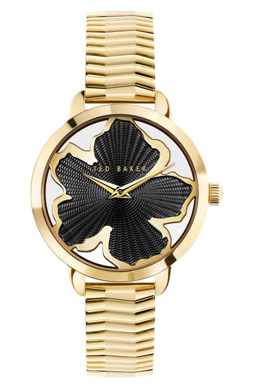 Ted Baker London Lilabel 2h Bracelet Watch, 36mm In Gold/black/gold