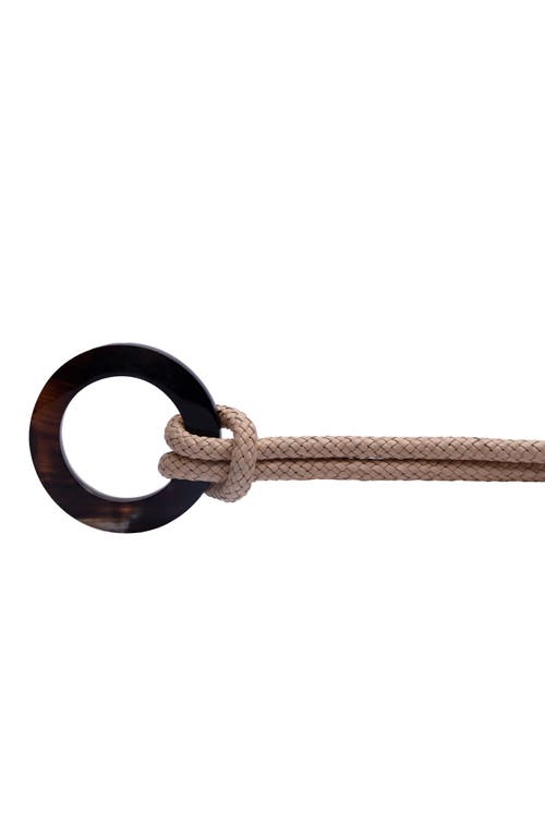Adriana Castro Le Knot Leather Belt In Creme