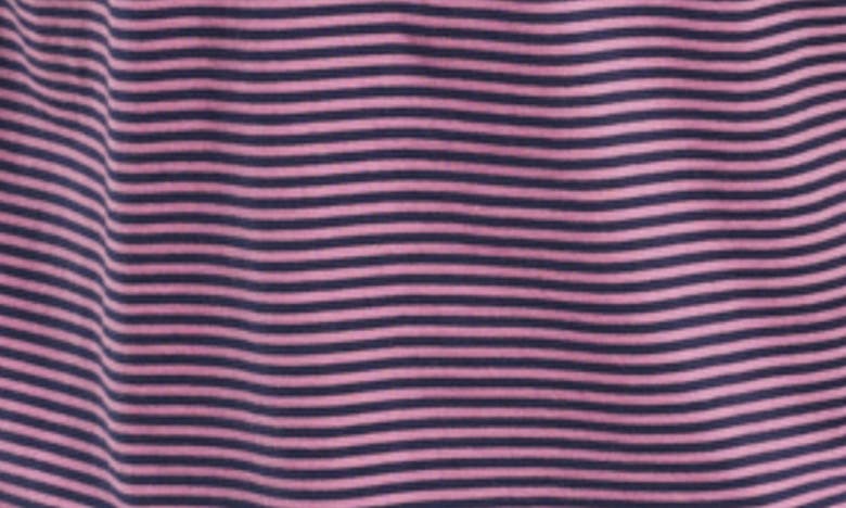 Shop Armor-lux Heritage Stripe T-shirt In Purple/ Marine Deep