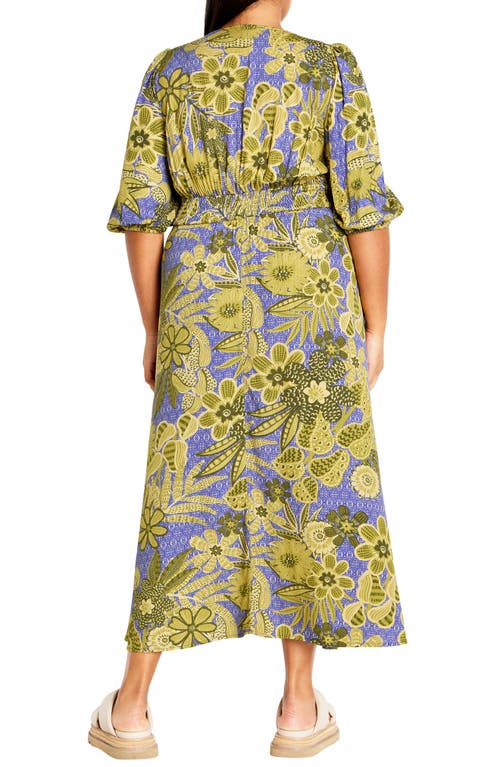 Shop City Chic Daydream Floral Maxi Dress In Batik Bloom