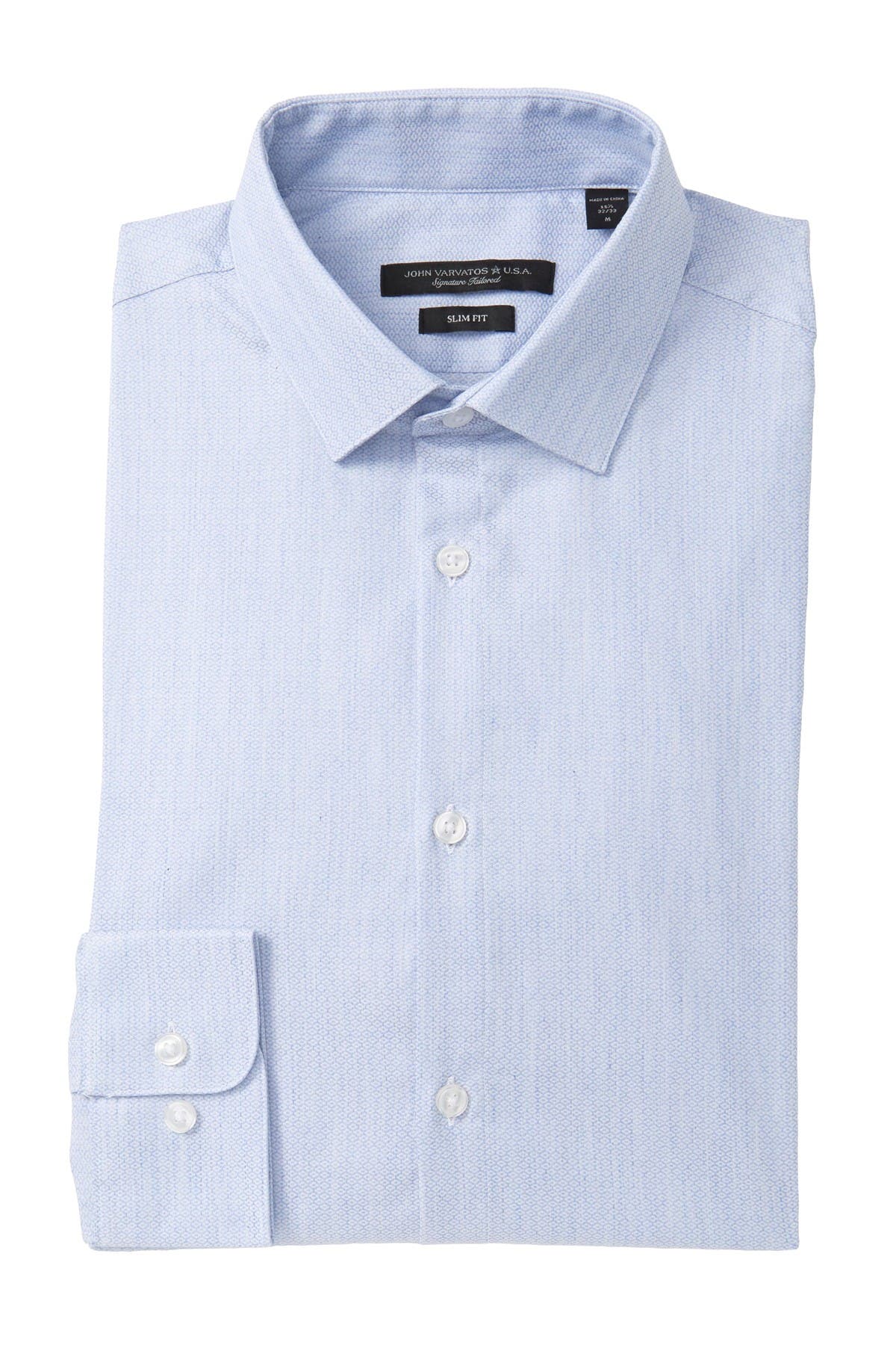 John Varvatos Star USA Mens Rick Slim Fit Long Sleeve Button Down Dress Shirt Dress Shirt