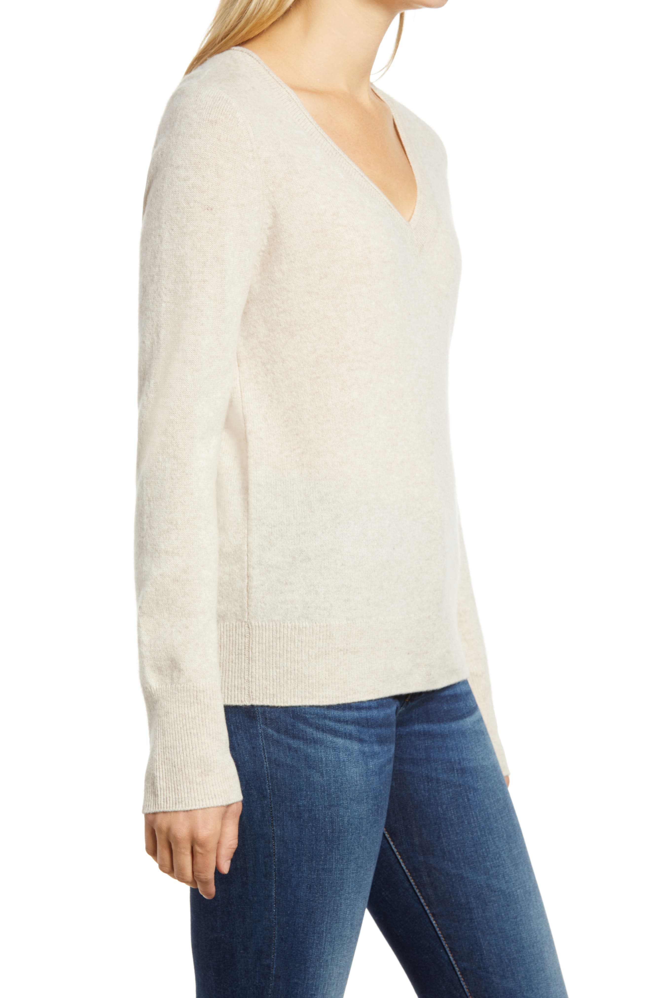 Halogen® | V-Neck Cashmere Sweater | Nordstrom Rack