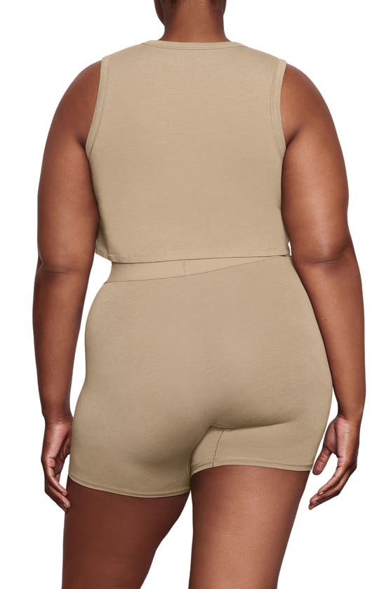 Skims Boyfriend Crop Sleep Tank In Desert ModeSens