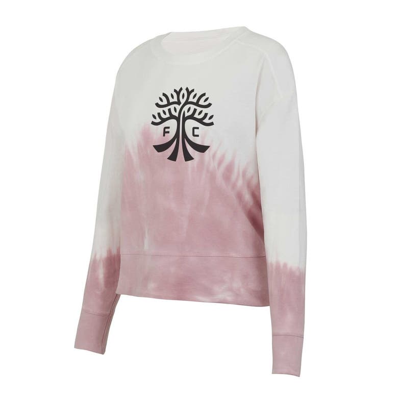 Shop Concepts Sport Pink/white Austin Fc Orchard Tie-dye Long Sleeve T-shirt