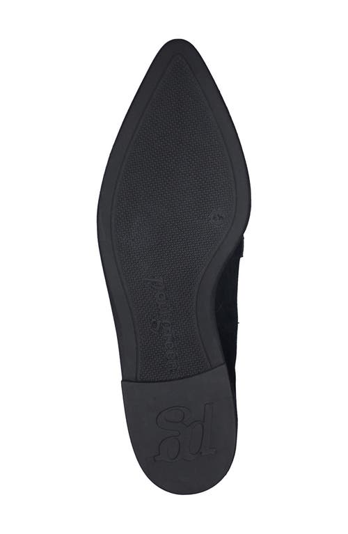 Paul Green Wexler Pointed Toe Bit Loafer In Black Lux Leather