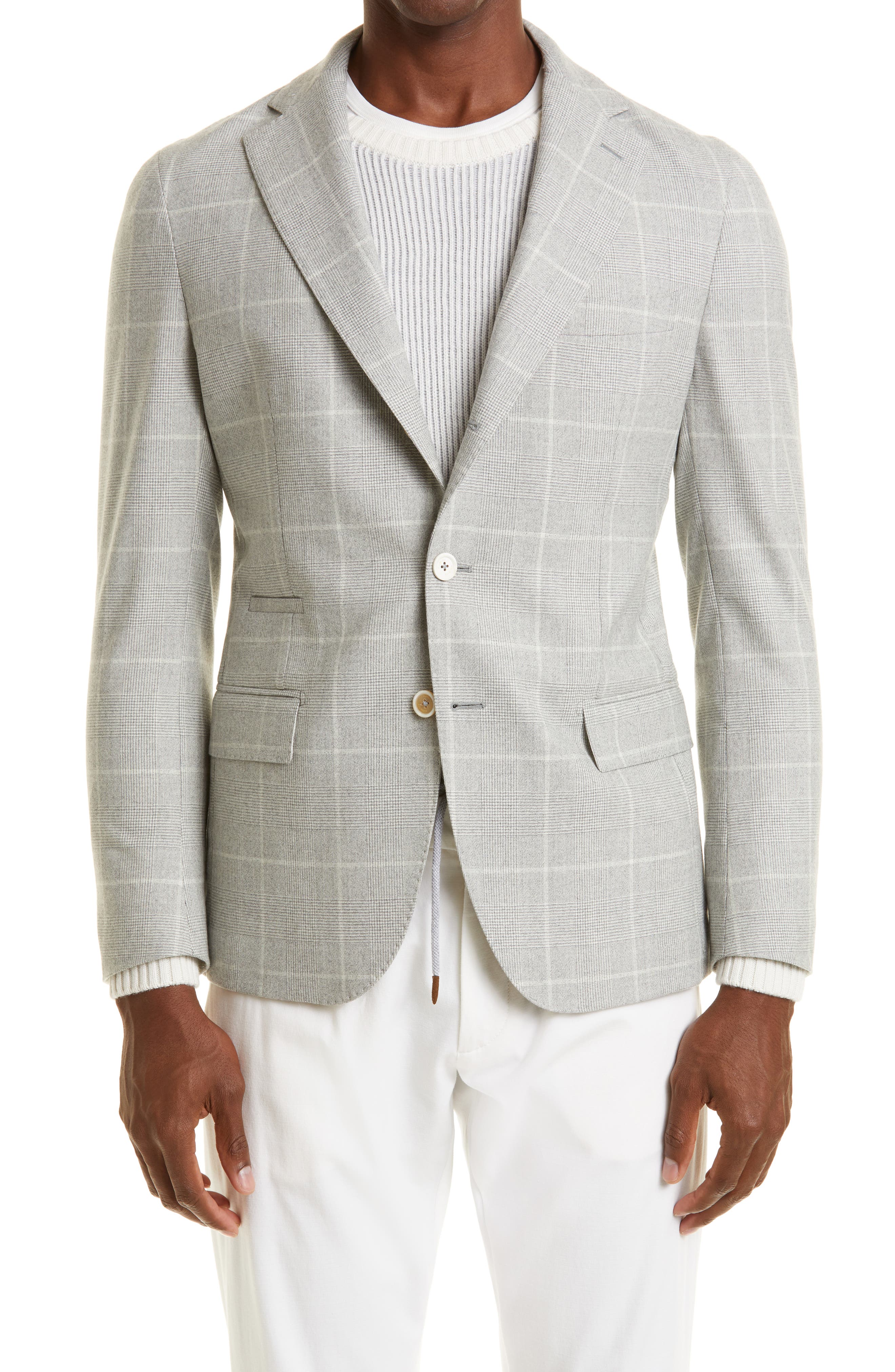 別倉庫からの配送 ELEVENTY エレベンティ Eleventy Men's Solid Two Button American Jacket  Gray 54 Standard メンズ