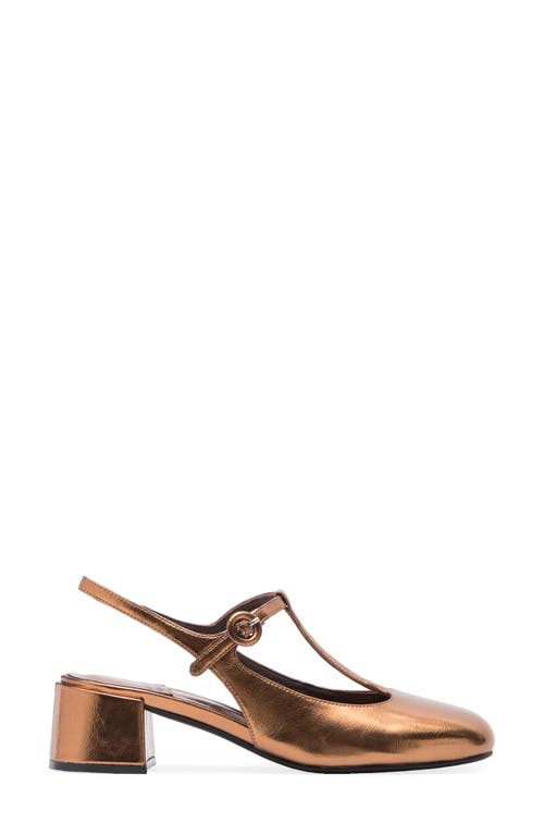 Jeffrey Campbell Wandz T-strap Pump In Bronze