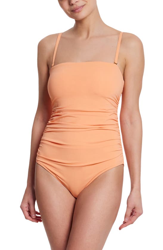 Shop Hanky Panky Strapless Bandeau One-piece Swimsuit In Florence