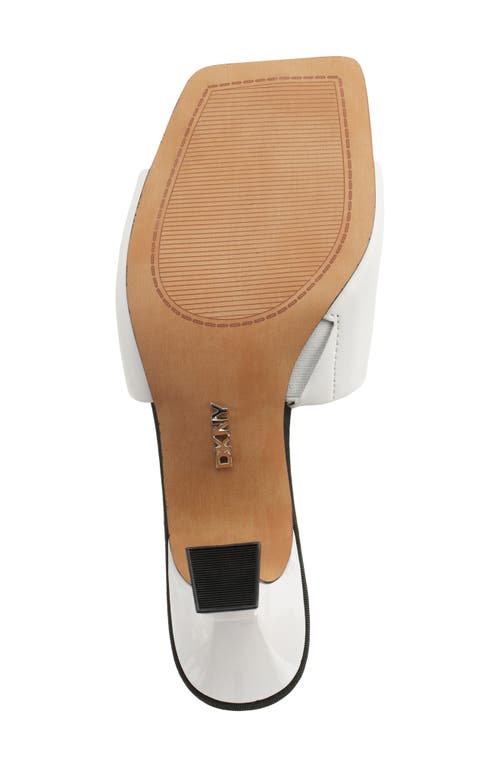 Dkny Keke Slide Sandal In White