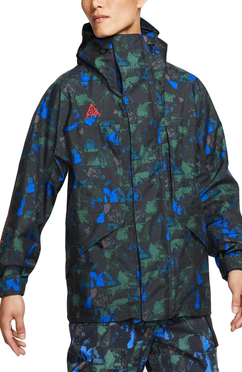 Nike Acg Gore Tex Print Hooded Jacket Nordstrom Nike Acg Gore Tex Print Hooded Jacket Nordstrom