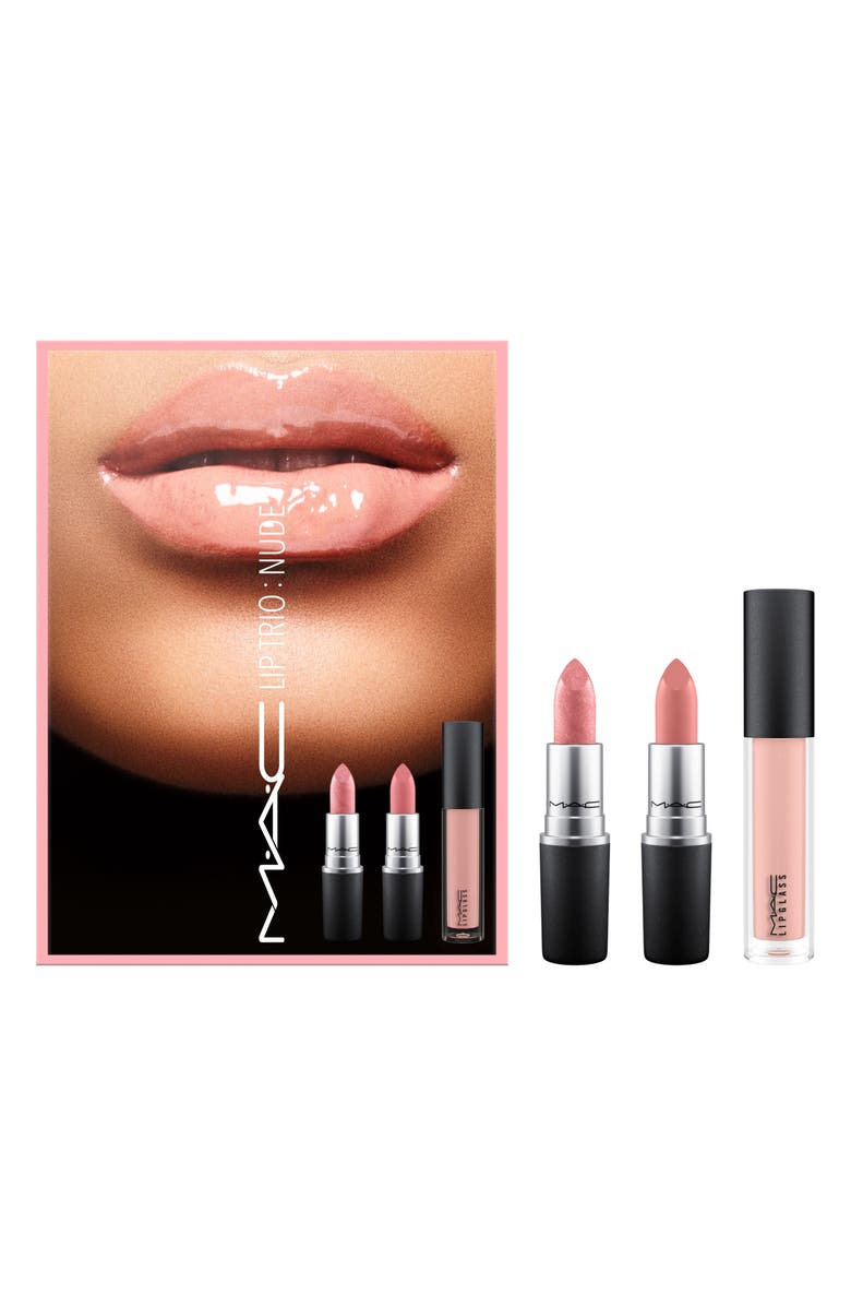 MAC COSMETICS MAC Nude Lip Trio, Main, color, No Color
