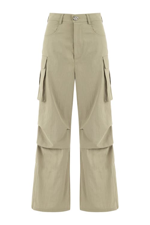 Nocturne Cargo Pants with Pockets in Dark Beige at Nordstrom