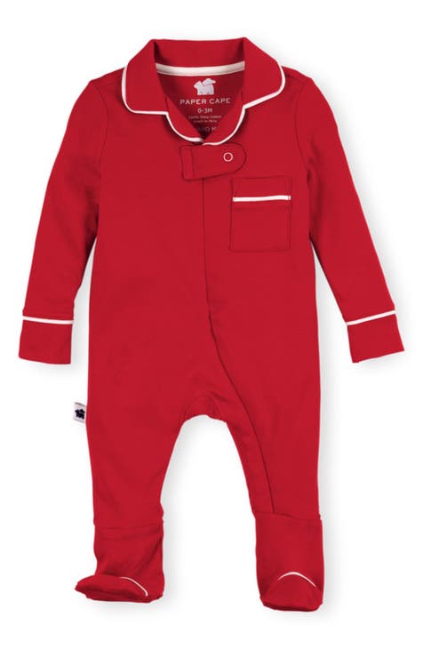 St. Louis Cardinals Baby Red Raglan Zip Up Sleeper Coverall