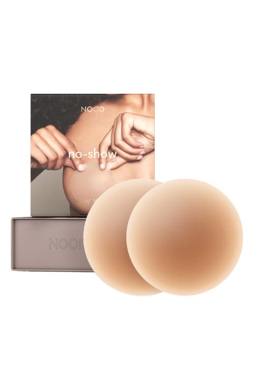 No-Show Reusable Round Nipple Covers in No.5 Soft Tan