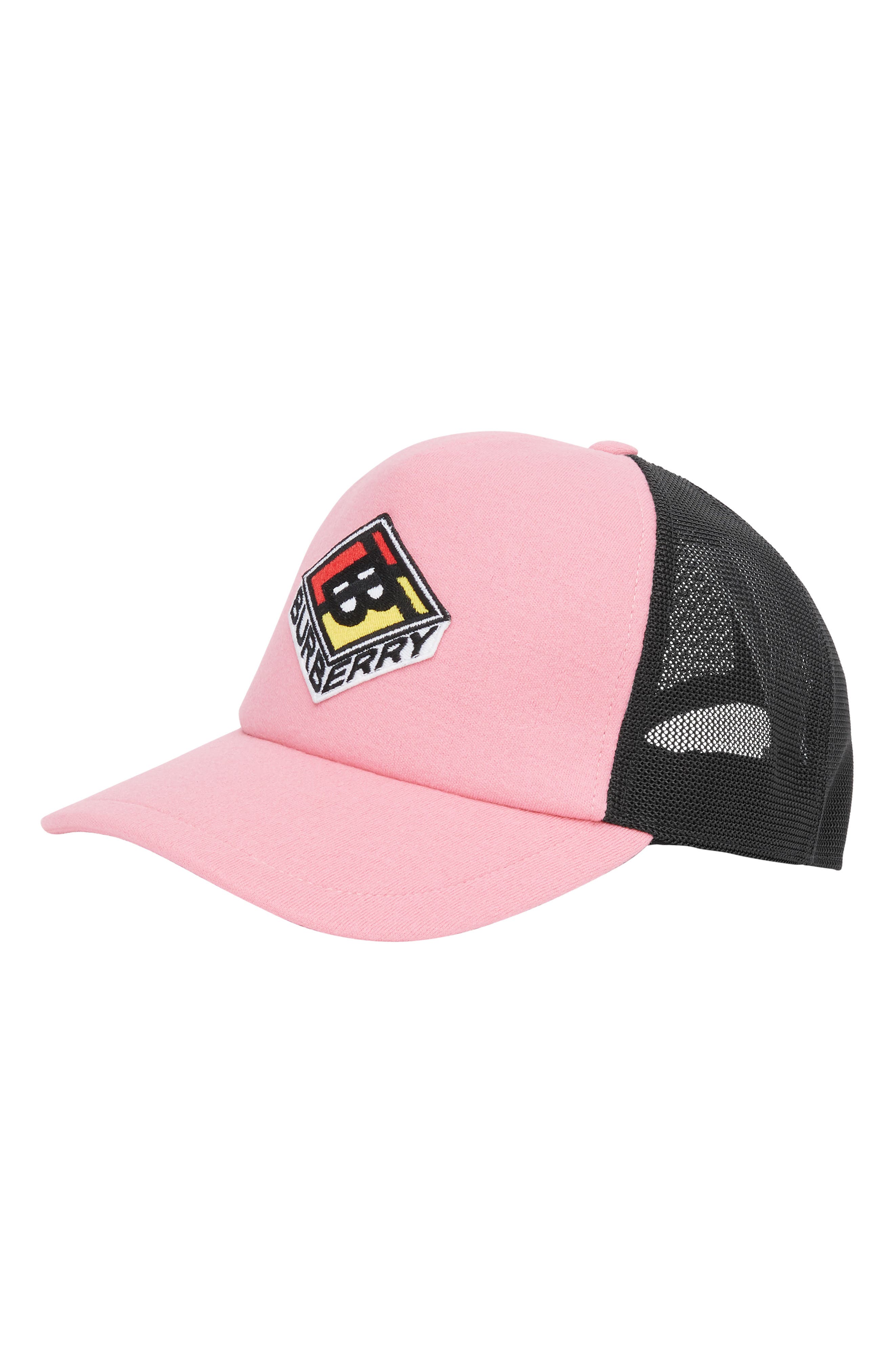 pink burberry cap