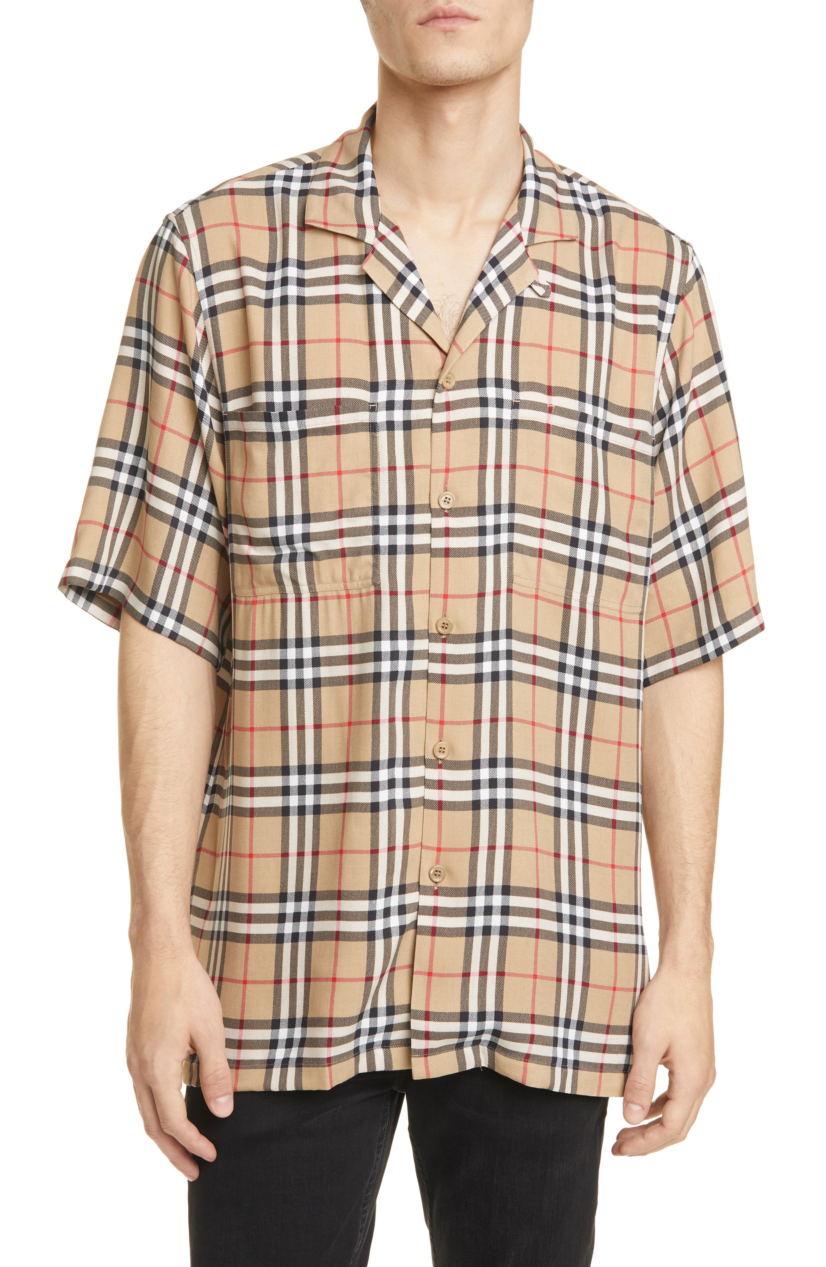 burberry short sleeve button down