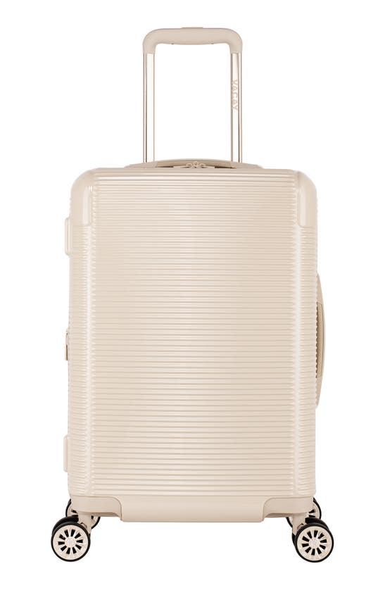 Vacay Drift Champagne 22-inch Hardside Spinner Carry-on In White
