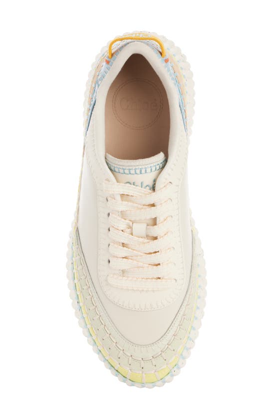 Shop Chloé Nama Platform Sneaker In Cloudy Sky