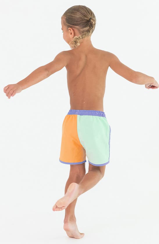 Shop Ruggedbutts Long Sleeve Two-piece Rashguard Swimsuit In Green