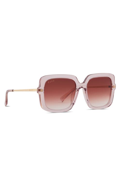 DIFF DIFF SANDRA 54MM GRADIENT SQUARE SUNGLASSES