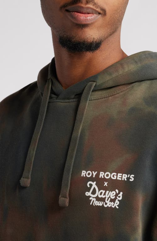 Shop Roy Roger's X Dave's New York Roy Rogers X Dave's New York Gender Inclusive Logo Graphic Hoodie In Sweater Tie Dye