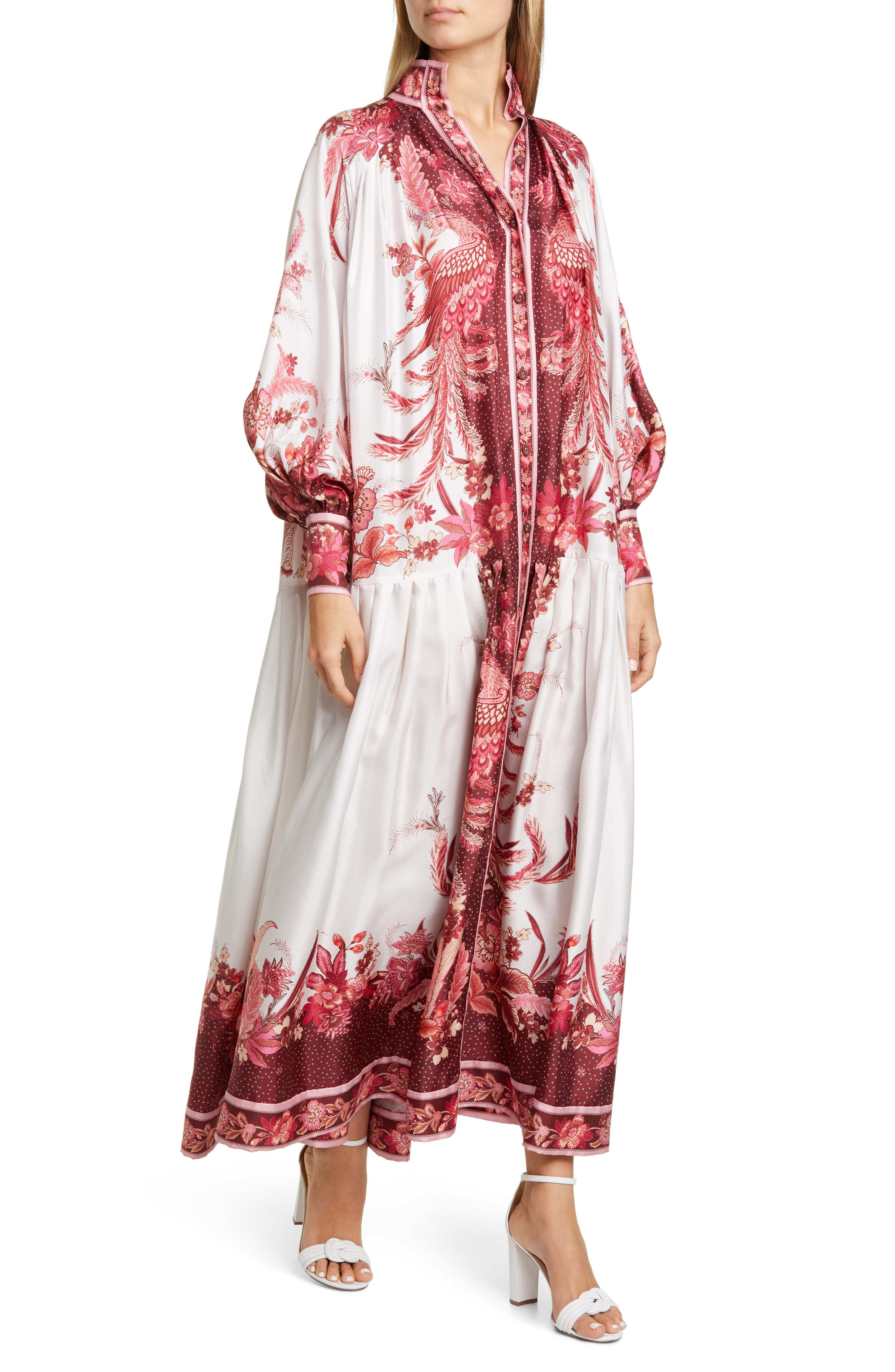 silk long maxi dress