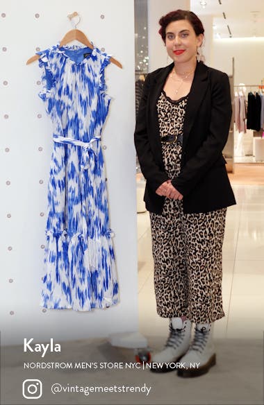 Tahari Crinkle Midi Dress | Nordstrom
