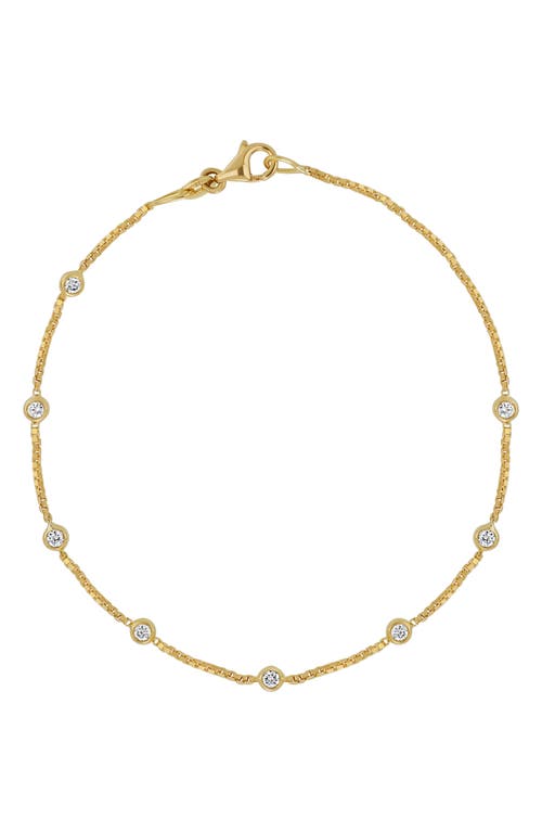 Shop Bony Levy Monaco Diamond Station Necklace In 18k Yellow Gold