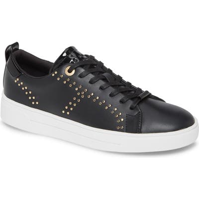 Ted Baker London Sanaa Studded Sneaker, Black
