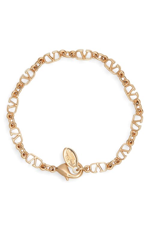 Shop Valentino Garavani Toile Iconograph Chain Bracelet In Cs4 Oro 18