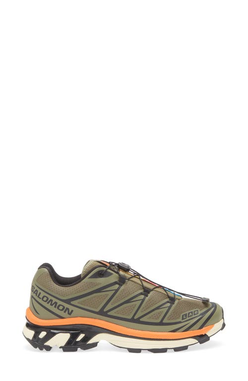 Salomon Gender Inclusive Xt-6 Gore-tex® Waterproof Sneaker In Deep Lichen Green