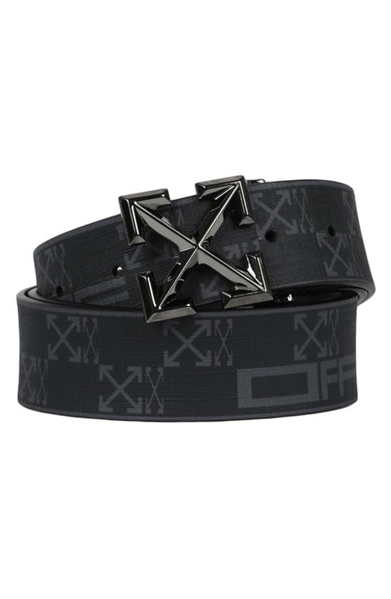 Shop Off-white Monogram Arrow Belt In Black