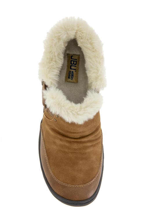 Jbu Heather Faux Fur Lined Slip-on In Tan