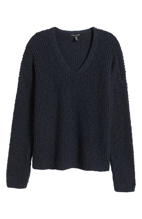 Shop Eileen Fisher Organic Cotton Sweater In Nocturne