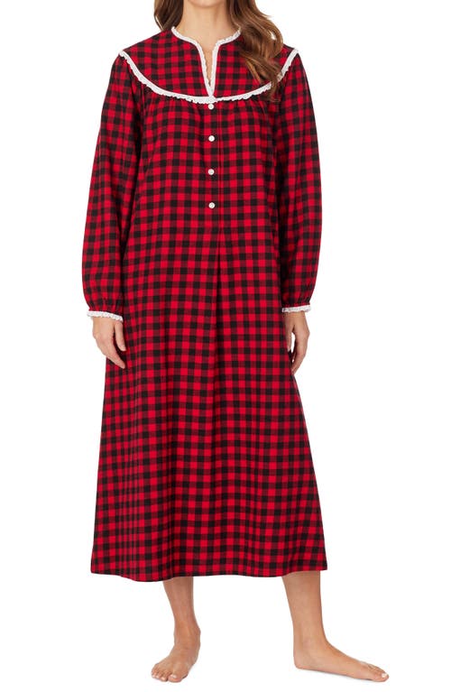 Vintage Nightgowns, Pajamas, Baby Dolls, Peignoirs Sets Lanz of Salzburg Ballet Nightgown in BlackRed Plaid at Nordstrom Size X-Large $70.00 AT vintagedancer.com