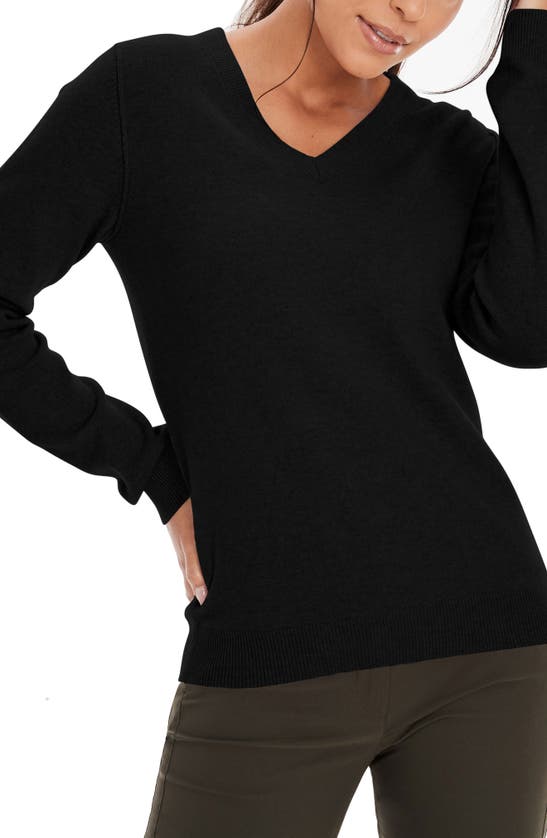 Anatomie Etta V-neck Cashmere Sweater In Black